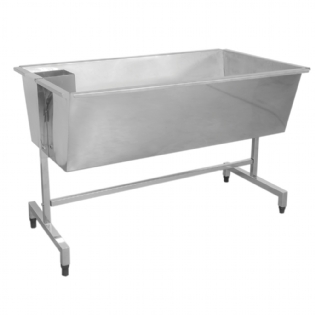 Banheira p/ tosa em aço inox pequena