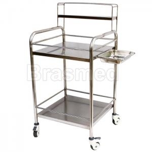 Carro p/ curativo totalmente em inox