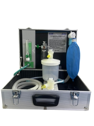 Aparelho de anestesia inalatória portátil Vetcase Standart