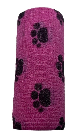 Bandagem elástica veterinária estampada 10cm X 2,0m