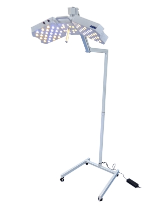 Foco cirúrgico de pé, bicolor com 64 leds