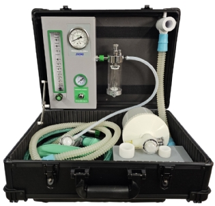 Aparelho de anestesia inalatória portátil Vetcase